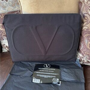 Valentino Black Laptop Pouch